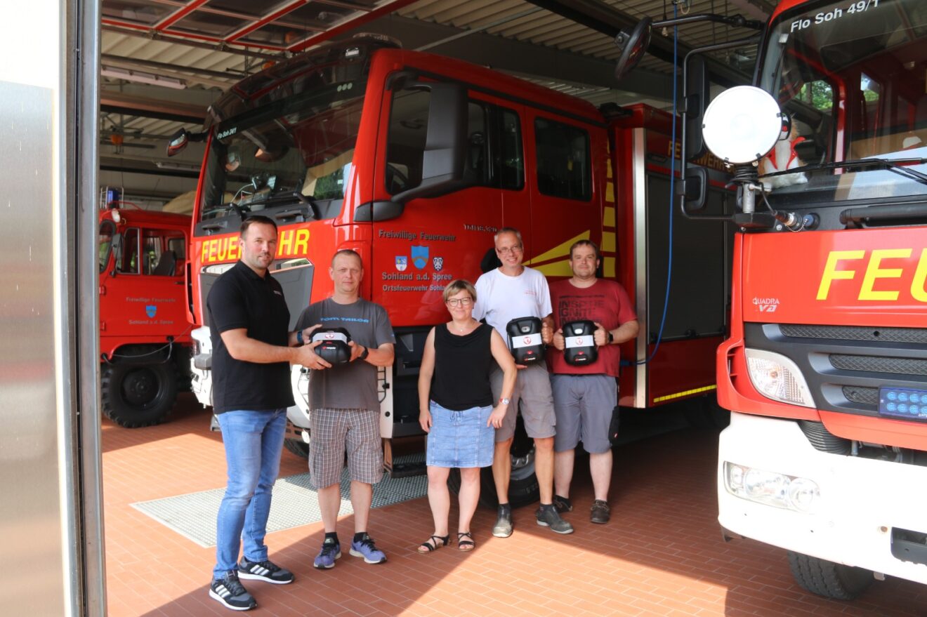 Feuerwehr Sohland a.d. Spree verfügt jetzt über einen AED als neues